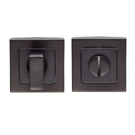 Square Thumbturn And Release - Matt Black