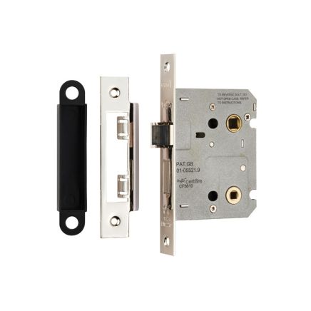 Easi-T Residential Bathroom Lock 78mm - Nickel Plate