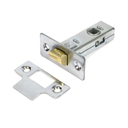 Polished Chrome 2½" Tubular Mortice Latch