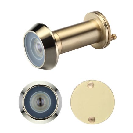 Zoo Hardware Door Viewer with Glass Lens - Polished Brass