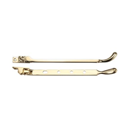 Zoo Hardware Bulb End Casement Stay - Polished Brass