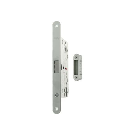 AGB Polaris 2XT Magnetic Euro Profile Sashlock 50mm backset with strike plates for ALU doors - Satin Chrome