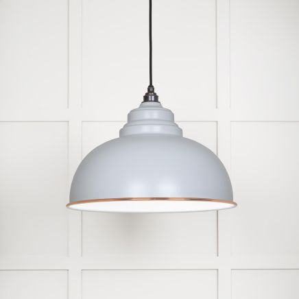 White Gloss Harborne Pendant in Birch
