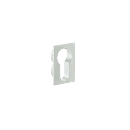 Forme Concealed Rose Euro Escutcheons Square - Satin Chrome (Pair)