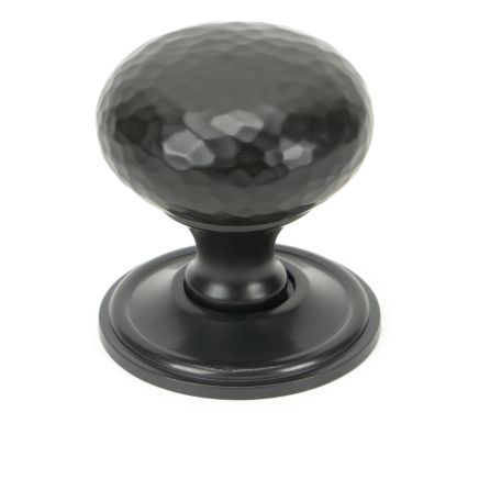 Aged Bronze Hammered Mushroom Cabinet Knob 38mm