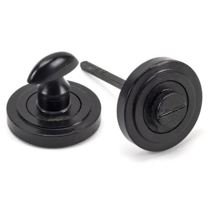 External Beeswax Round Thumbturn Set (Art Deco Rose)