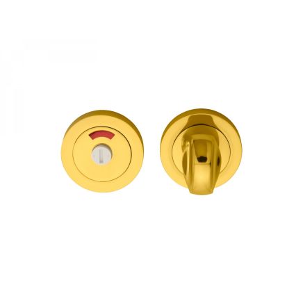 Turn And Release With Indicator - Polished Brass