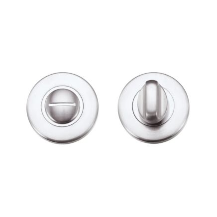 Zoo Hardware Turn and release on round rose - Satin Chrome