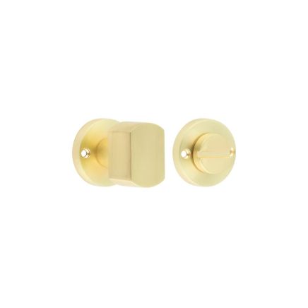 Contemporary Satin Brass Turn & Release for Mortice Knobs - By Frelan Hardware - JV813SB