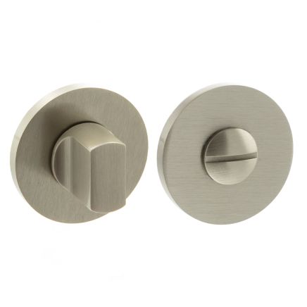 Millhouse Brass WC Turn and Release on 5mm Slimline Round Rose - Satin Nickel
