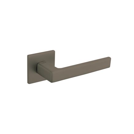 Tupai Rapido 5S Line Portel Lever Door Handle on 5mm Slimline Square Rose - Titanium