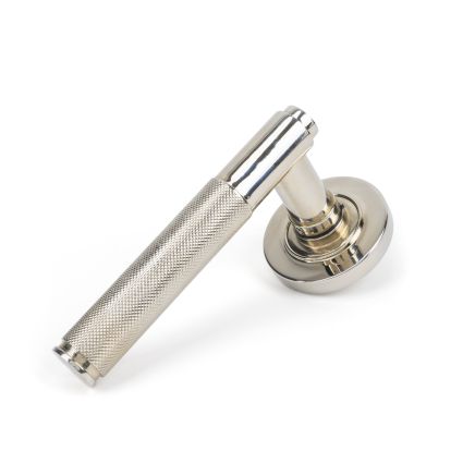 Polished Nickel Brompton Lever on Rose Set (Plain)