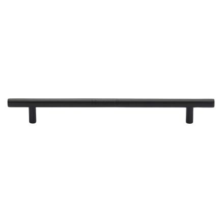 Heritage Brass Cabinet Pull Bar Design 203mm CTC Matt Black Finish