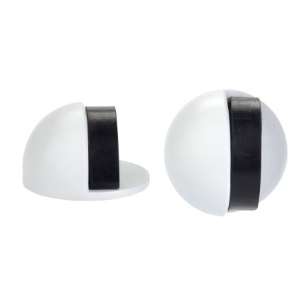 Zoo Hardware Door stop - floor mounted - oval - 45mm - White