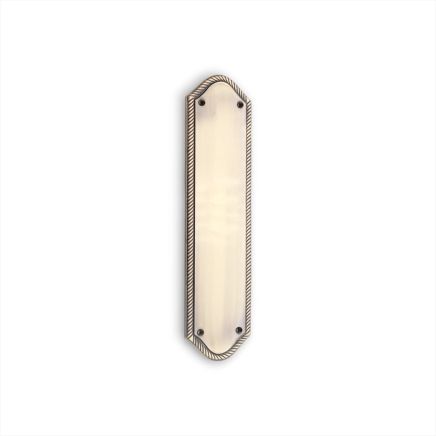 Georgian Half Round  Finger Plate 300mm Antique Brass