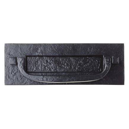 Zoo Hardware Postal Letter Plate - 12" x 4" - Black