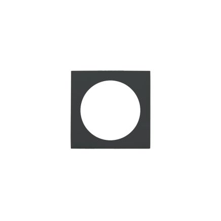 Zoo Hardware Spare square rose (turn & release) - Oscuro Matt Black