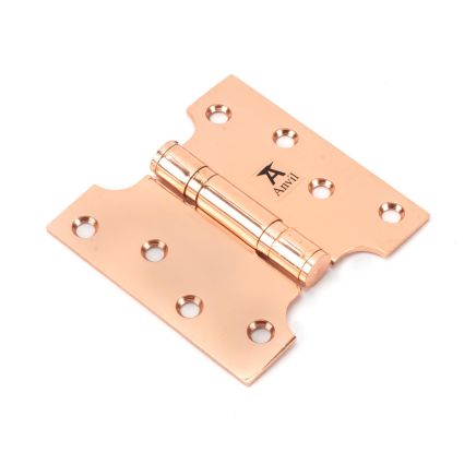 Polished Bronze 4" x 2" x 4" Parliament Hinge (pair) ss