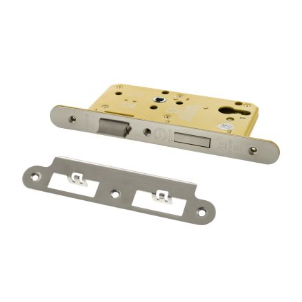 Atlantic DIN Radius Heavy Duty Euro Profile Sashlock Double Throw 60mm backset - Polished Chrome