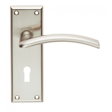 Serozzetta Trenta Lever On Lock Backplate - Satin Nickel