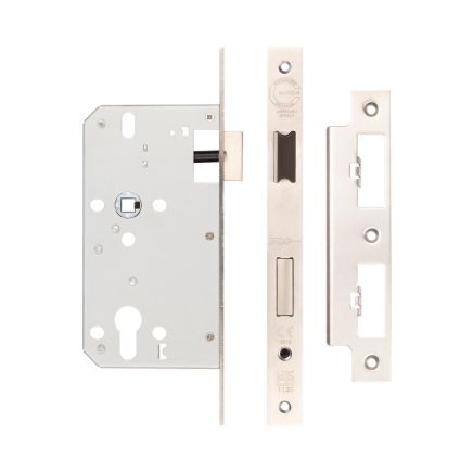 Jedo 72mm Din Sashlocks 60mm Backset Satin Stainless Steel - By Frelan Hardware - JL-DS60SSS