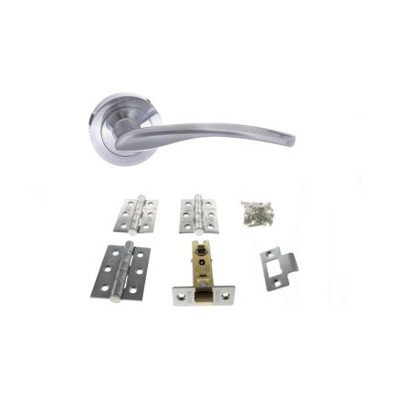 Atlantic Arizona Dorpac (3" Latch, 3"x2" Hingesx3) - Satin Chrome