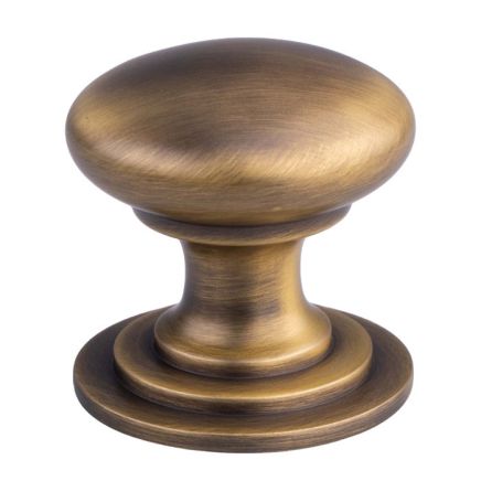 Victorian Cupboard Knob 50mm - Antique Brass