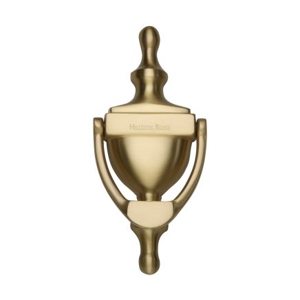 Heritage Brass Urn Knocker 6" Satin Brass finish