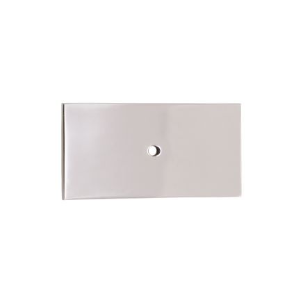 Rectangle Backplate for Cupboard Knobs Polished Nickel