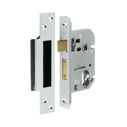 Jedo Oval Profile Sashlocks 65mm Polished Chrome - By Frelan Hardware - JL1052PC