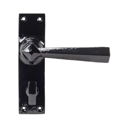 Black Straight Lever Bathroom Set