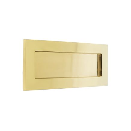 Jedo Plain Letterplates 280x90mm Polished Brass - By Frelan Hardware - JV36BPB