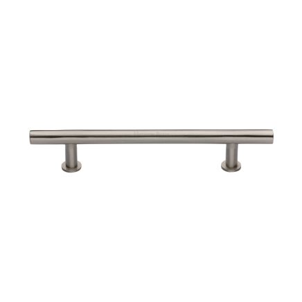 Heritage Brass Cabinet Pull T-Bar Design with 16mm Rose 160mm CTC Satin Nickel Finish