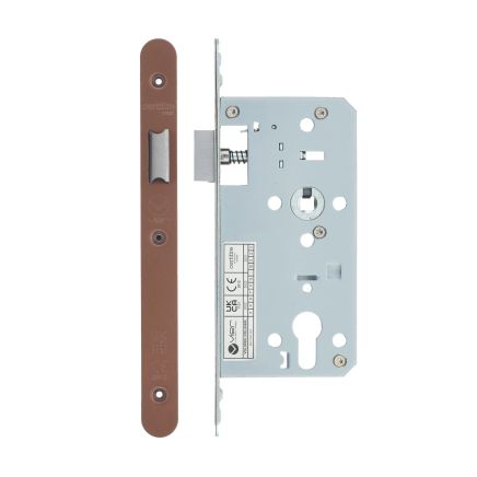 Zoo Hardware 2 Piece - DIN latch - backset 55mm - radius - Bronze