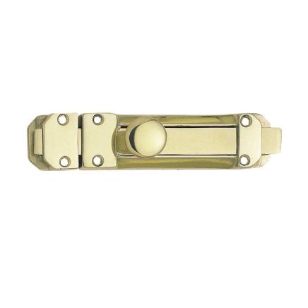 Jedo Contract Door Bolts 205x40mm Polished Brass - By Frelan Hardware - JV179BPB