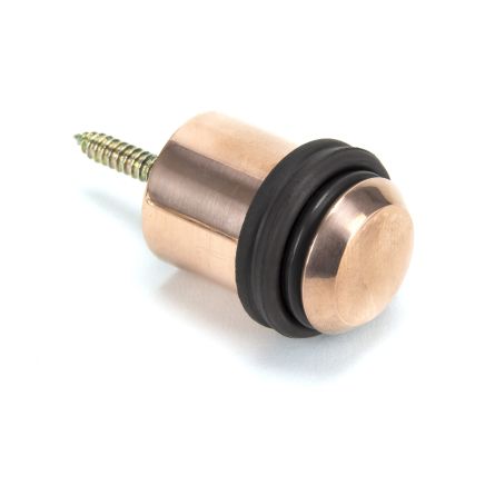 Polished Bronze Floor Mounted Door Stop