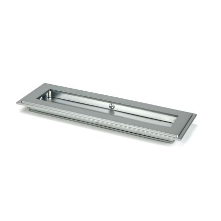 Satin Chrome 175mm Art Deco Rectangular Pull
