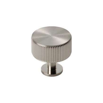 Lines Radio Knob  - Satin Nickel