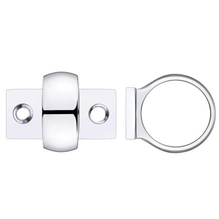 Zoo Hardware Window Sash Ring - Polished Chrome