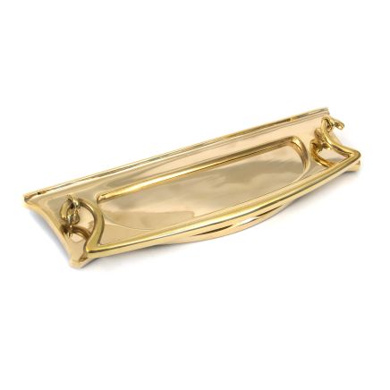 Polished Brass Art Deco Letter Plate