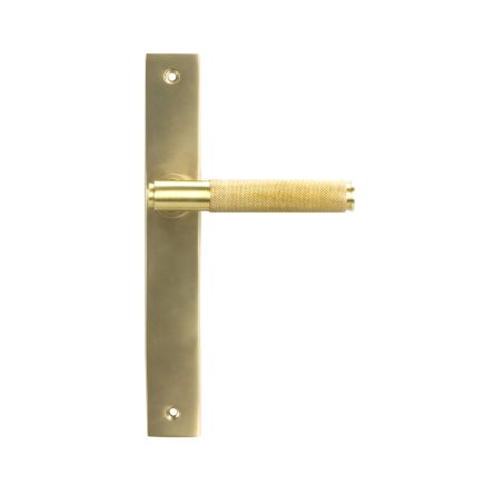 Satin Brass Brompton Slimline Lever Espag. Latch Set