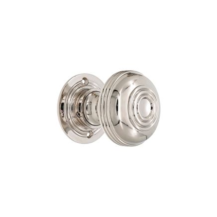 Bloxwich Large 60mm Rim/Mortice Door Knob Polished Nickel