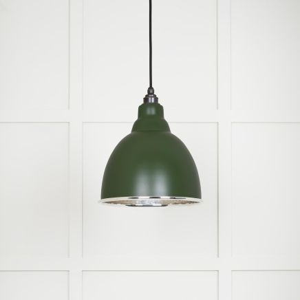 Hammered Nickel Brindley Pendant in Heath