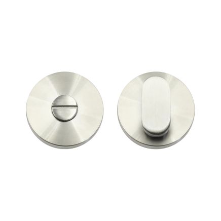 Zoo Hardware Peanut Turn and Release complete with escutcheons & 5mm Spindle - Grade 304 - Satin Stainless