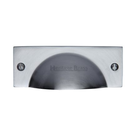 Heritage Brass Drawer Pull Cheshire Design Satin Chrome finish
