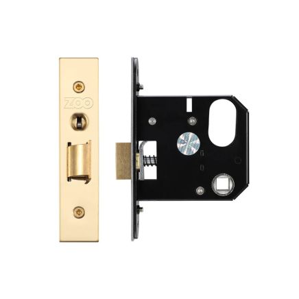 Zoo Hardware Replacement Nightlatch - 76mm c/w PVD Forend and Strike
