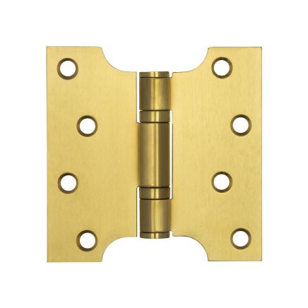 Parliament Ball Bearing Hinge 102x102x3mm Satin Brass - By Frelan Hardware - J9449SB - (Sold in Pairs)