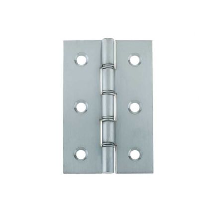 Double Phosphor Bronze Washered Hinge 76x50x2mm Satin Chrome - By Frelan Hardware - J9121BSC