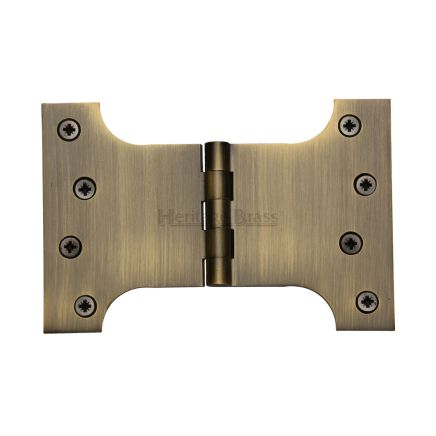 Heritage Brass Parliament Hinge Brass 4" x 4" x 6" Antique Brass finish