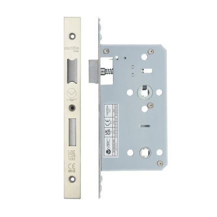 Zoo Hardware 2 Piece - DIN bathroom - 78mm c/c - backset 60mm - Stainless Steel